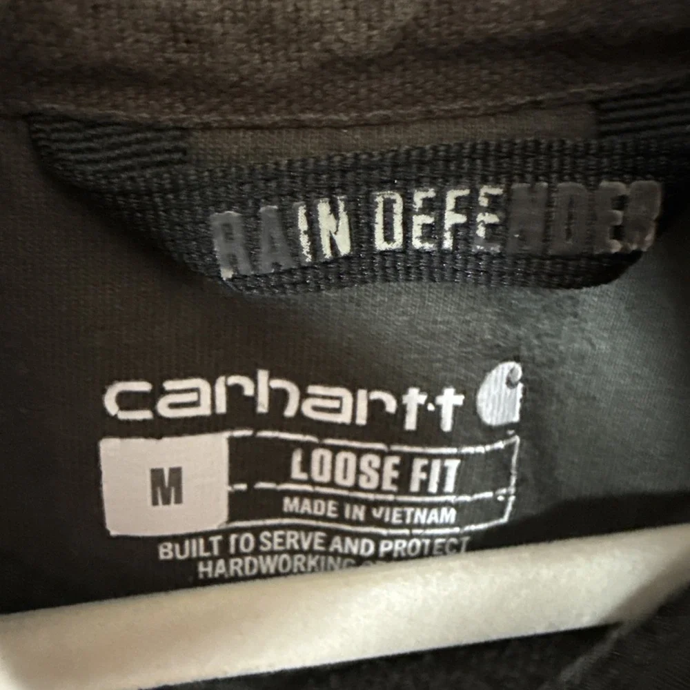 Carhartt Rain Defender Hoodie Men's Medium Green Pullover Heavyweight Streetwear